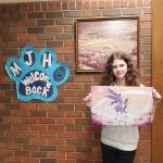 Seventh grader Zoey McDonald created her art piece digitally, first sketching it by hand on paper and then drawing and shading it in the ibisPaint app on her phone. For this piece, she was experimenting with lighting.