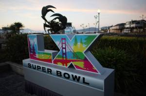 Chris Graythen / Getty Images / TNS
A view of Super Bowl LX signage at Pier 39 is seen on Tuesday, Feb. 3, in San Francisco.