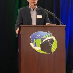 Jerry Knaak / The Daily World
The inimitable John Hughes delivered the keynote address at the Port of Grays Harbor annual report luncheon.