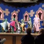 The younger students played the caterpillars and later turned into butterflies thanks to a costume adjustment by the student playing Beauty.