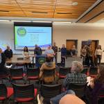 Representatives of various state agencies participate in a Q&A session at the end of the Small Business Requirements and Resources workshop at Grays Harbor College. (Jerry Knaak / The Daily World)