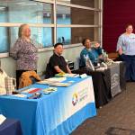 Representatives of several state agencies presented their materials at the Small Business Requirements and Resources workshop at Grays Harbor College. (Jerry Knaak / The Daily World)