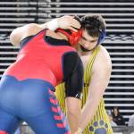 ERICA MCCRORY | MCCRORY PHOTOGRAPHY Aberdeens Landon Hamblin (right) placed second in the state in the 2A 285-pound weight class at the Mat Classic XXXVII state tournament on Saturday in Tacoma.