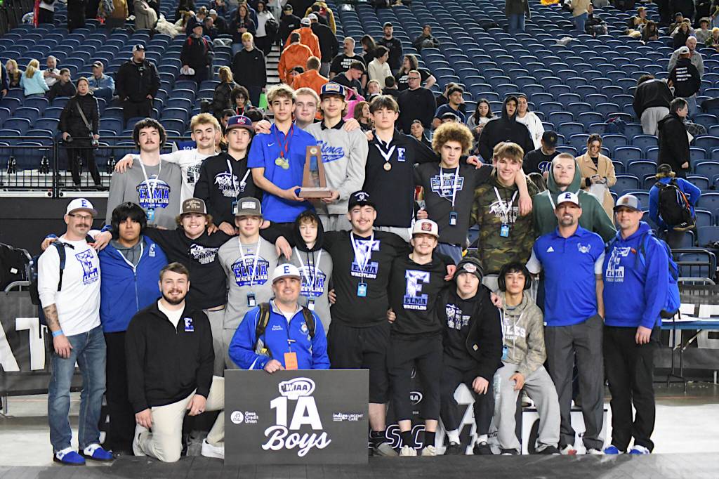 PHOTO BY SUE MICHALAK BUDSBERG The Elma Eagles placed fourth in the 1A class team standings at the Mat Classic XXXVII state tournament on Saturday in Tacoma.