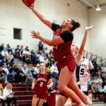 PHOTO BY FOREST WORGUM 
Hoquiams Aaliyah Kennedy attacks the rim during a 47-37 loss to Cascade Christian in a 1A State Tournament first-round game on Friday at Mount Tahoma High School in Tacoma.