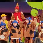 Andrea Watts / The Daily World
Among the characters featured in The Tortoise and the Hare were the moon manx, which were played by the youngest students. The manx cats were being trained to go into space because they didnt have any tails, and one of the songs included the lyric, What are the odds that cats would go to space?