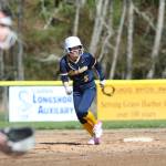 RYAN SPARKS / THE DAILY WORLD 
Aberdeen Rylee Hendrickson leads off from second base during an 11-0 victory over Hoquiam on Saturday at Gable Park in Hoquiam.