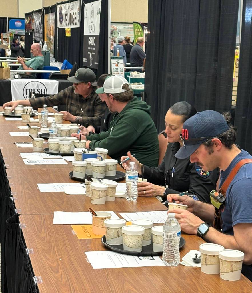 Jerry Knaak / The Daily World
The judges hunker down for the clam chowder tasting contest.