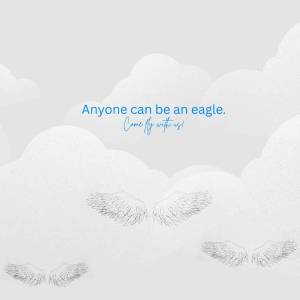 For the city of Elmas public mural project, 10 Elma residents submitted artwork that captured the citys motto of Where Everyone Belongs. Ivy Giessen submitted Come Fly with Us, which was created using a pen and computer. Her concept is that people could stand in front of the wings and have their picture taken.