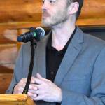 Kyle Pauley served as master of ceremonies for the Greater Grays Harbor, Inc. Lunch with the Mayors.