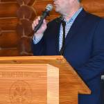 Greater Grays Harbor, Inc. CEO Darrin Raines welcomes attendees to Lunch with the Mayors.