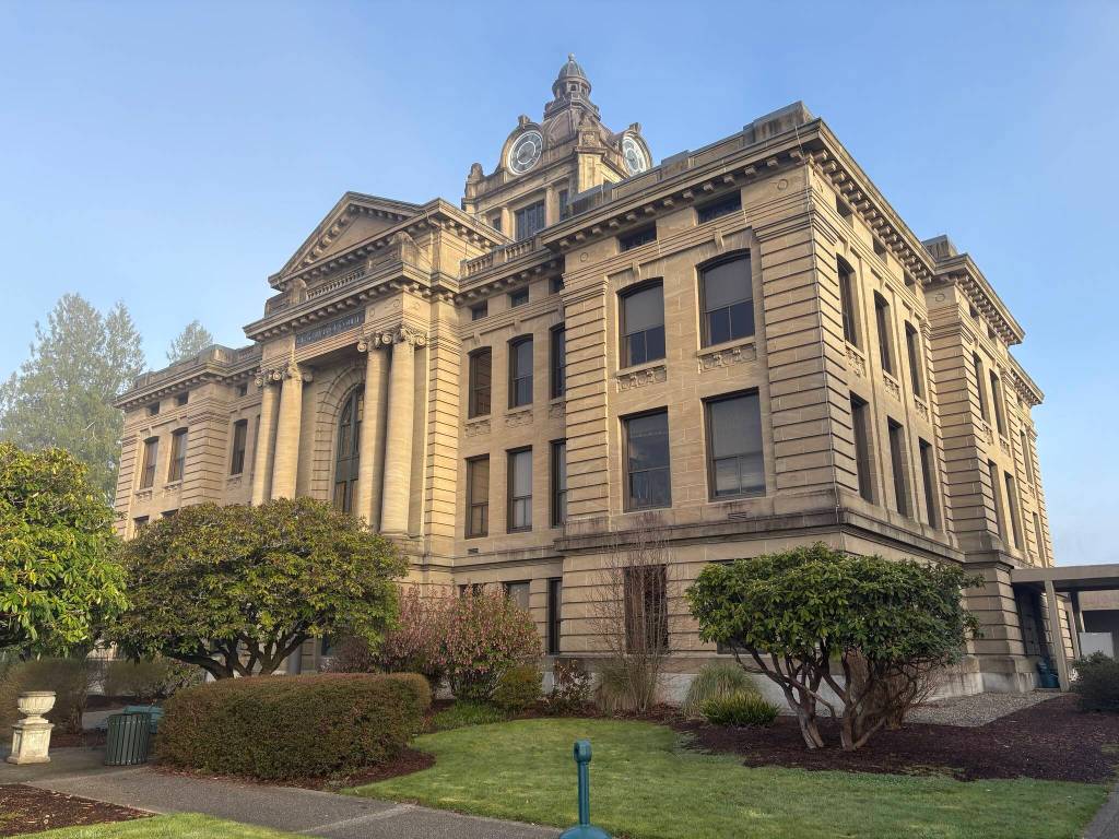 Grays Harbor County Courthouse in Montesano. (Jerry Knaak / The Daily World)
