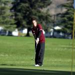 PHOTO BY HAILEY BLANCAS Montesanos Hailey Blancas shot a low round of 54 to lead the Bulldogs past Rochester 223-273 on Thursday at the Riverside Golf Course in Chehalis.