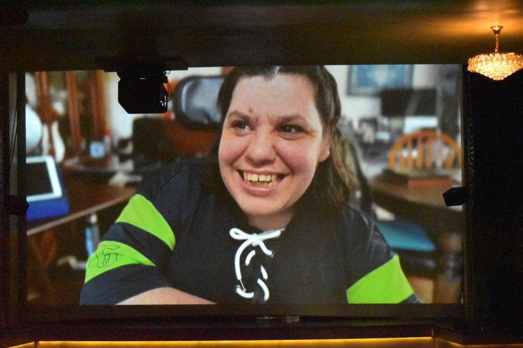 Jerry Knaak / The Daily World
Rosalia is all smiles in this photo from her film.