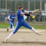 RYAN SPARKS | THE DAILY WORLD Elma pitcher Ashlynn Weld allowed one hit while striking out 11 in a 10-0 win over Hoquiam on Monday at Elmas Legacy Ballfields.