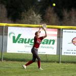 RYAN SPARKS | THE DAILY WORLD Hoquiam center fielder Avery Brodhead makes a catch during a 10-0 loss to Elma on Monday in Elma.