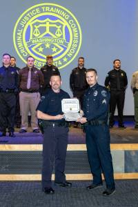 Hoquiam Police Department
PSO Shawn Pattison-Ball (left) has completed the Washington State Corrections Officer Academy.