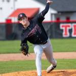 PHOTO BY FOREST WORGUM Montesano pitcher Caden Grubb pitched a two-hit shutout during a 19-0 win over Tenino on Friday in Tenino.