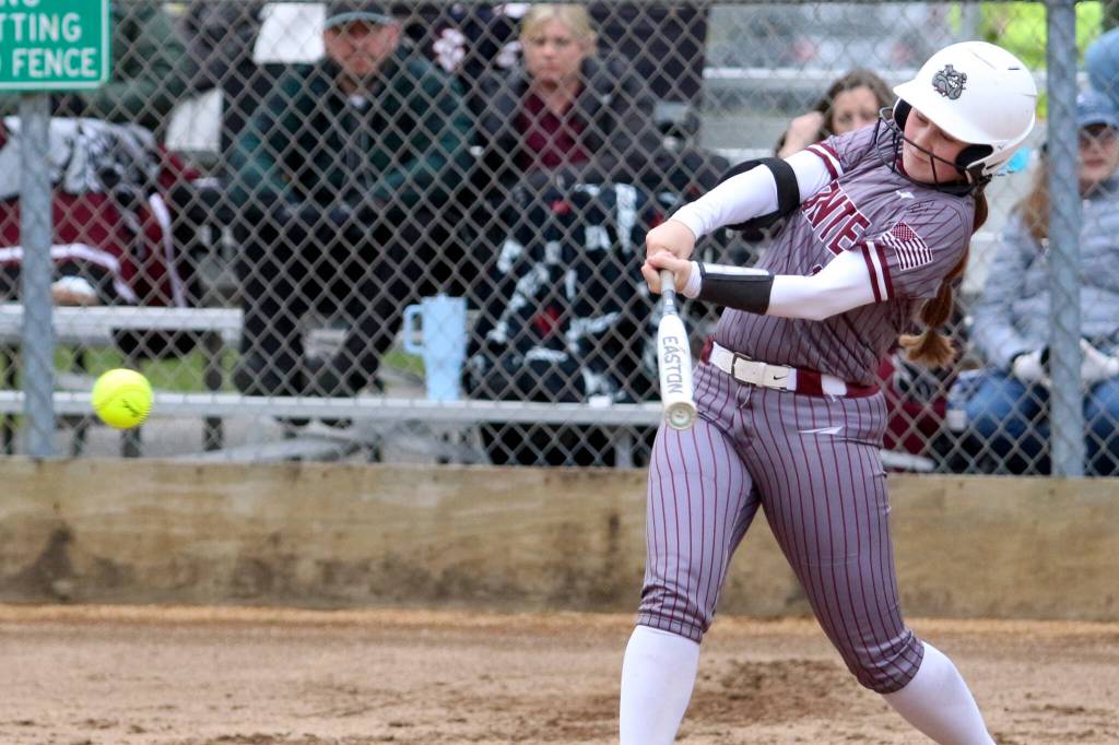 DAILY WORLD FILE PHOTO Montesanos Regan Wintrip collected seven hits combined in two wins on Saturday in Walla Walla.