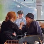 Arm wrestling at the Montesano Drama Clubs Lemon Hill Café & Bookstore murder mystery. (Andrea Watts / The Daily World)
