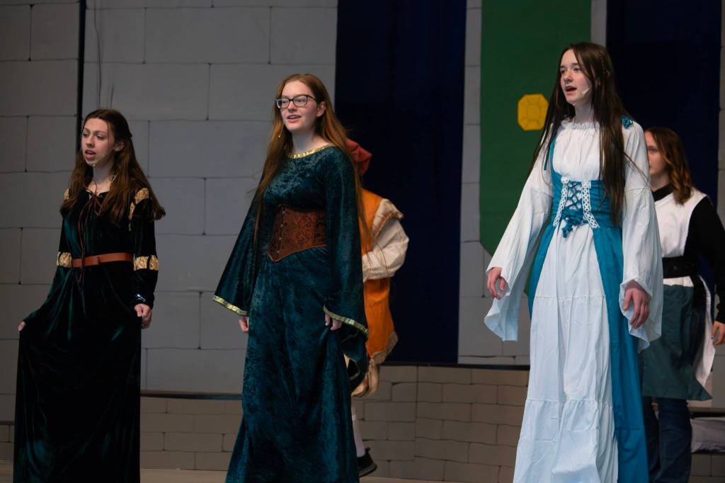 Elma Drama Club members perform during a production of Once Upon a Mattress. (Elma Performing Arts Boosters)