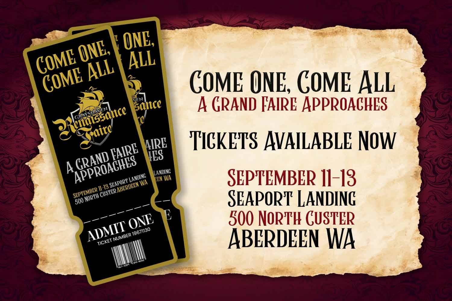 GraysHaven Renaissance Faire tickets on sale now