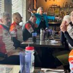 Pedal to Phoenix 2026 by ZWAP
During their second leg of the 37-day trip, the Pedal to Phoenix cyclists stopped at the Fishin Hole Restaurant in Montesano for lunch. Betsy Seidel and her husband, Bob Martin, who are Parkinsons advocates, welcomed the cyclists.