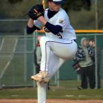 PHOTO BY AVERY BRODHEAD Aberdeen relief pitcher Gabe Matthews gave up two hits in 2 1-3 scoreless innings in a game against W.F. West on Wednesday in Aberdeen.