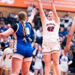 Sydney Gordon shoots a jumper for the Grizzlies this past basketball season.