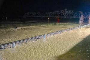 Eli Voorhies / For Washington State Standard
The Skagit River in Mount Vernon hit a record high during late 2025 weather events.