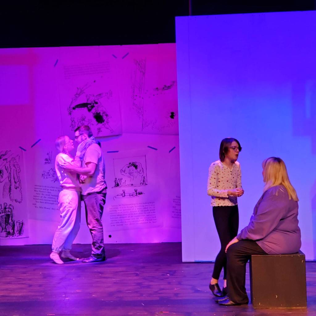 In Act 1, Matilda (Glory Covall) is describing a story to Mrs. Phelps (Debbie Scoones) Andrea Watts / The Daily World