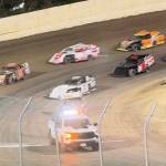 The Daily World photos
The Whitneys Chevrolet Pace Truck guides the IMCA Modifieds around the raceway prior to the start of the final.