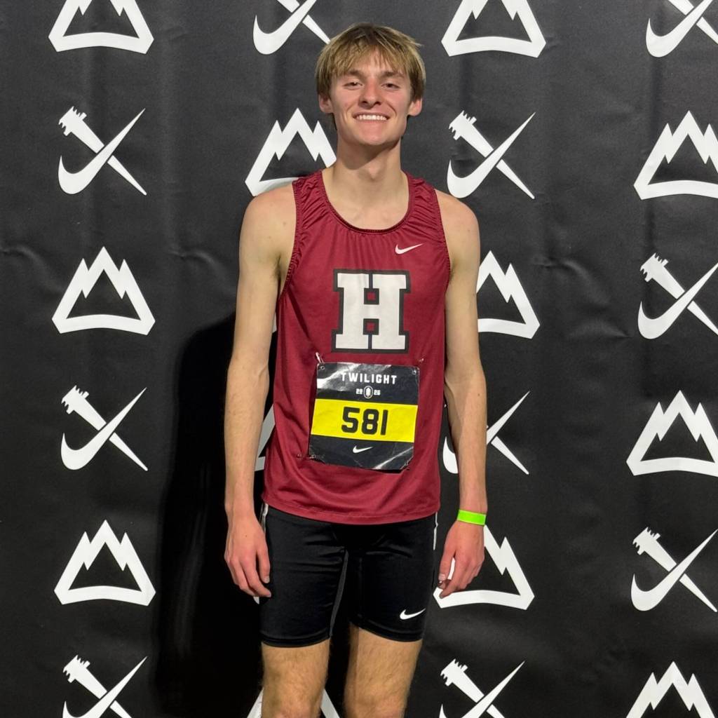SUBMITTED PHOTO Hoquiams Ryker Maxfield dropped 12 seconds off his previous best time to place 22nd in the 3K race at the Nike Relays on Thursday in Portland, Oregon.