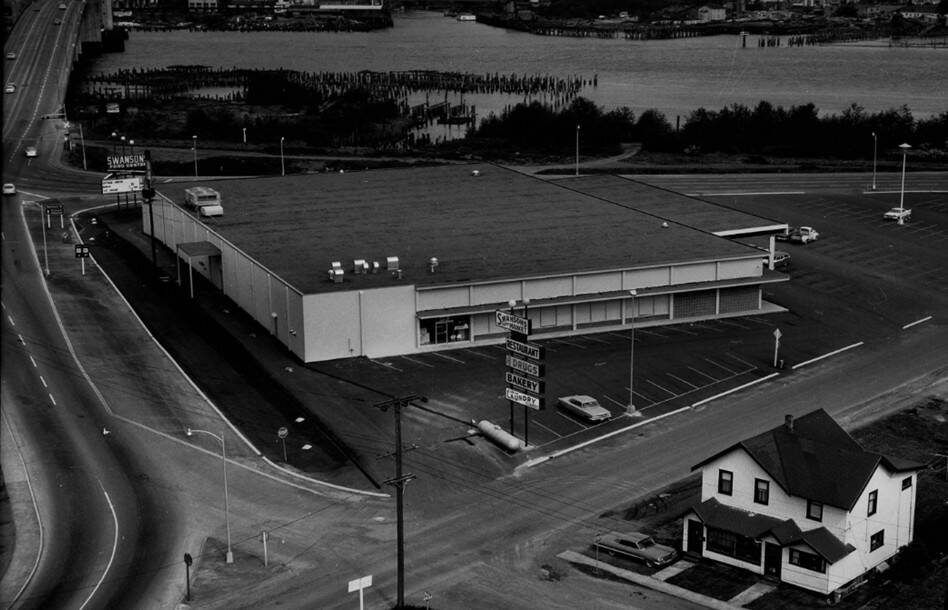 Jones Photo Collection
Aerial view of Swansons Foods market in South Aberdeen on May 23,1965. The store opened in 1964.