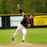 PHOTO BY FOREST WORGUM Montesano infielder Zach Timmons belted a three-run home run in an 18-8 win over Rochester in the second game of a doubleheader on Tuesday in Montesano.