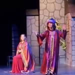 From left: Brinnley Colburn (Queen Aggrabain) and Simon Jeffery (Wizard)