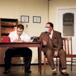 Jake Francis (Lyman Sanderson, MD) and Craig McCobb (Elwood P. Dowd)