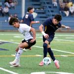 RYAN SPARKS | THE DAILY WORLD Aberdeens Cris Lopez (right) collects the ball during a 2-1 win (5-4 on penalty kicks) over Tumwater on Friday in Aberdeen.