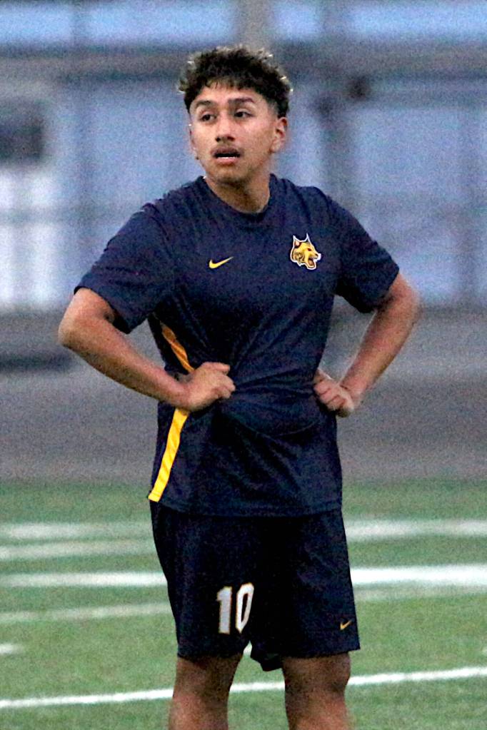 RYAN SPARKS | THE DAILY WORLD Aberdeens Ricky Granados gave the Bobcats a 2-1 victory (5-4 on penalty kicks) with a PK conversion in a shootout over Tumwater on Friday at Stewart Field in Aberdeen.