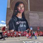 Nancy Marie Spears photos / The Imprint
Indigenous people and others gather in Colorado Springs, Colo., on Saturday, May 2, to raise awareness about Indigenous relatives who have gone missing or who have been killed.