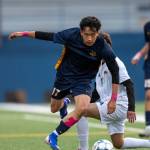 RYAN SPARKS | THE DAILY WORLD Aberdeens Toni Wang moves through the Centralia defense during the Bobcats 6-1 win on Tuesday at Stewart Field in Aberdeen.