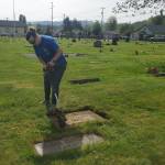 Andrea Watts / The Daily World
Holly Pierce, quartermaster/adjutant of McCleary VFW Post 5564 and District 5 Commander Julie Arnold were among the McCleary VFW Post 5564 members participating in the Day of Service Event.