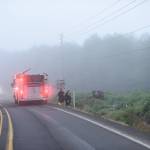 Ezra McCampbell photos / For The Daily World
First responders were on the scene at a suspected DUI crash on state Route 6 near Raymond.