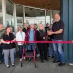 Rick Moyer / KXRO News Radio
History98520s WIndow Project made its debut with a ribbon-cutting on May 7. History98520 President Ruth Hamilton and Aberdeen Mayor Douglas Orr cut the ceremonial ribbon.