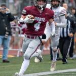 Bulldog running back Zach Timmons on another breakaway run.