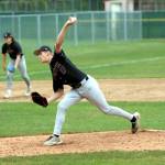 RYAN SPARKS | THE DAILY WORLD Montesano ace Caden Grubb tossed a complete-game shutout in a 4-0 win over Seton Catholic in the 1A District 4 championship on Saturday at Olympic Stadium in Hoquiam.