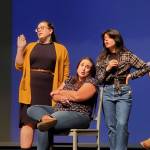 Andrea Watts / The Daily World
A scene from Carmen featuring (from left) Ginelle Hanaway, Joy Dorsch, Jasmin M. Torres