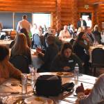 Jerry Knaak / The Daily World
Attendees settle in for a Greater Grays Harbor, Inc. Business Forum Lunch on destination marketing.