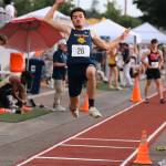 PHOTO BY DENNIS NELSON Aberdeens Isaac Garcia competes in the boys triple jump at the WIAA 2A State Track & Field Championships on Saturday at Mount Tahoma High School in Tacoma.