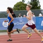 PHOTO BY MIKE ROBERTS Montesanos Benny Anderson (right) competes in the boys 800 final at the WIAA 1A State Championships on Saturday at Eisenhower High School in Yakima.